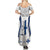 Personalised Finland Independence Day Family Matching Summer Maxi Dress and Hawaiian Shirt Suomi Coat Of Arms Special Version LT01