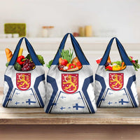 Personalised Finland Independence Day Grocery Bag Suomi Coat Of Arms Special Version LT01