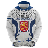 Personalised Finland Independence Day Hoodie Suomi Coat Of Arms Special Version LT01