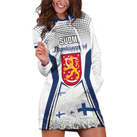 Personalised Finland Independence Day Hoodie Dress Suomi Coat Of Arms Special Version LT01