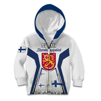 Personalised Finland Independence Day Kid Hoodie Suomi Coat Of Arms Special Version LT01
