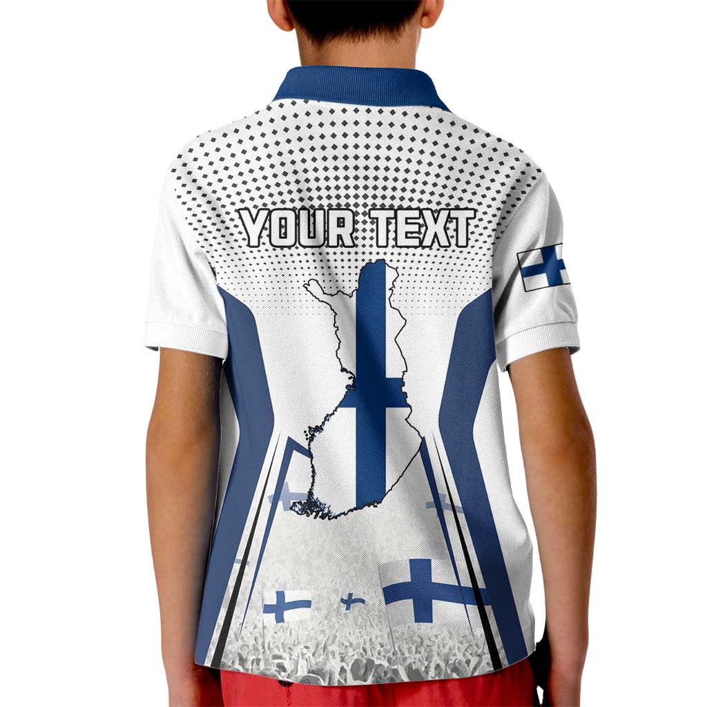 Personalised Finland Independence Day Kid Polo Shirt Suomi Coat Of Arms Special Version LT01