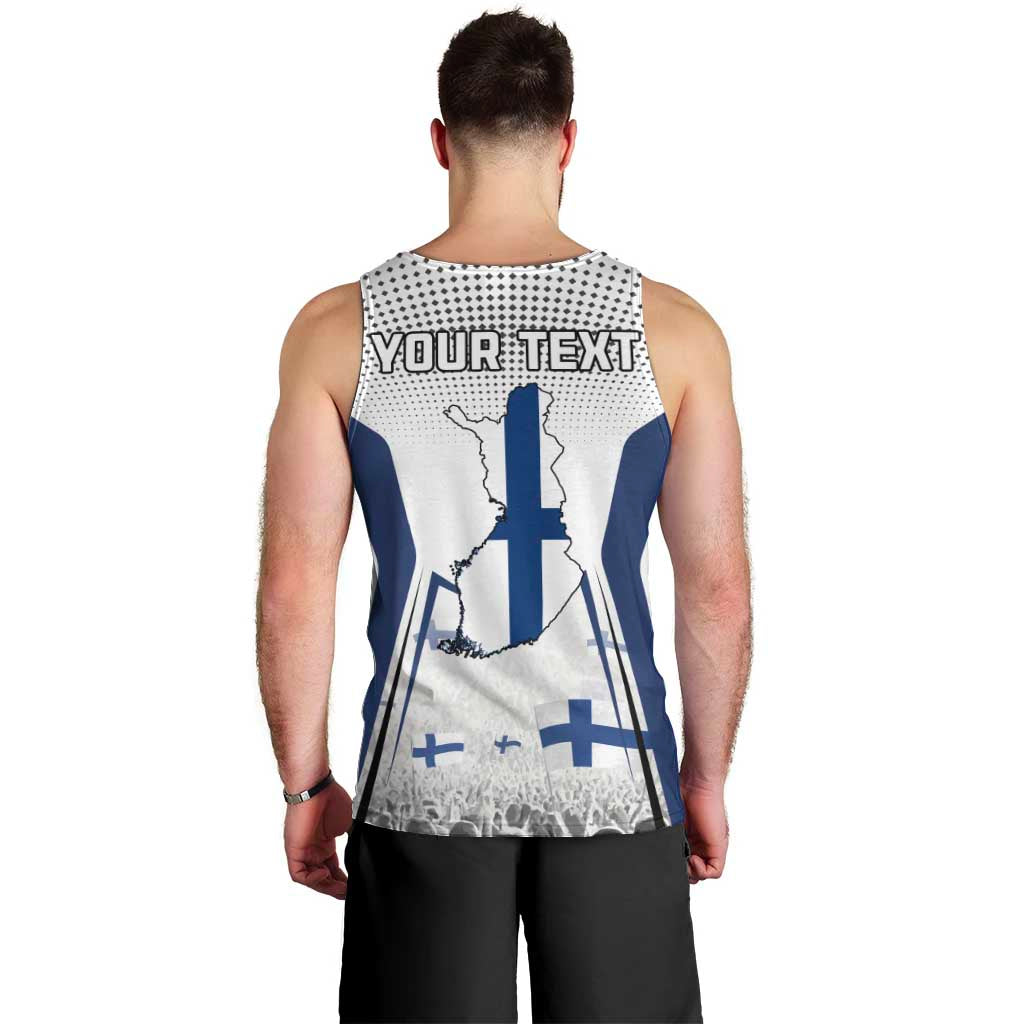 Personalised Finland Independence Day Men Tank Top Suomi Coat Of Arms Special Version LT01