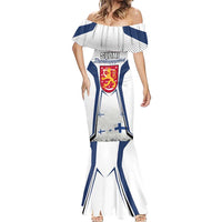 Personalised Finland Independence Day Mermaid Dress Suomi Coat Of Arms Special Version LT01