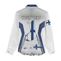 Personalised Finland Independence Day Women Casual Shirt Suomi Coat Of Arms Special Version LT01