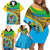 Personalised Tanzania Independence Day Family Matching Off Shoulder Short Dress and Hawaiian Shirt Tanzanian Coat Of Arms African Pattern - Wonder Print Shop