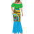 Personalised Tanzania Independence Day Mermaid Dress Tanzanian Coat Of Arms African Pattern - Wonder Print Shop