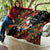 South Africa Christmas Quilt Black Santa Claus Riding Springbok - Wonder Print Shop