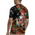 South Africa Christmas Rugby Jersey Black Santa Claus Riding Springbok - Wonder Print Shop