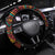 South Africa Christmas Steering Wheel Cover Black Santa Claus Riding Springbok - Wonder Print Shop