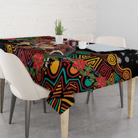 South Africa Christmas Tablecloth Black Santa Claus Riding Springbok - Wonder Print Shop