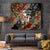South Africa Christmas Tapestry Black Santa Claus Riding Springbok - Wonder Print Shop