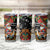 South Africa Christmas Tumbler Cup Black Santa Claus Riding Springbok - Wonder Print Shop