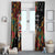 South Africa Christmas Window Curtain Black Santa Claus Riding Springbok - Wonder Print Shop