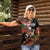 South Africa Christmas Women Polo Shirt Black Santa Claus Riding Springbok - Wonder Print Shop