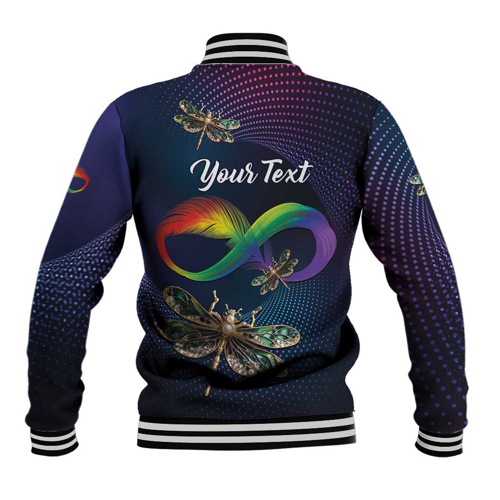 Personalized As Long As I Breathe You'll Be Remembered Baseball Jacket Feather Infinity Luxury Dragonfly - Wonder Print Shop