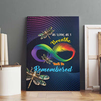 As Long As I Breathe You'll Be Remembered Canvas Wall Art Feather Infinity Luxury Dragonfly - Wonder Print Shop