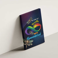 As Long As I Breathe You'll Be Remembered Canvas Wall Art Feather Infinity Luxury Dragonfly - Wonder Print Shop