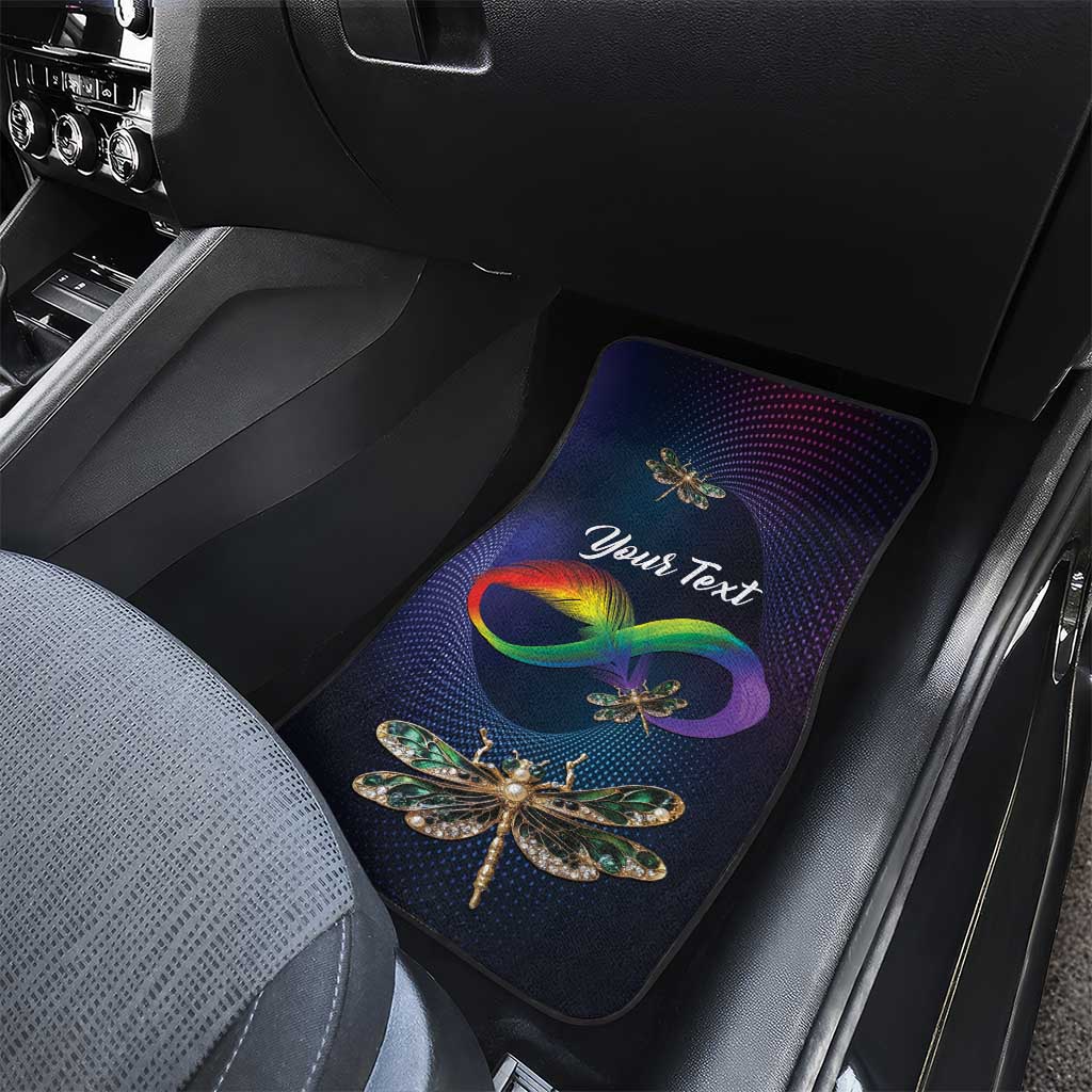 As Long As I Breathe You'll Be Remembered Car Mats Feather Infinity Luxury Dragonfly - Wonder Print Shop
