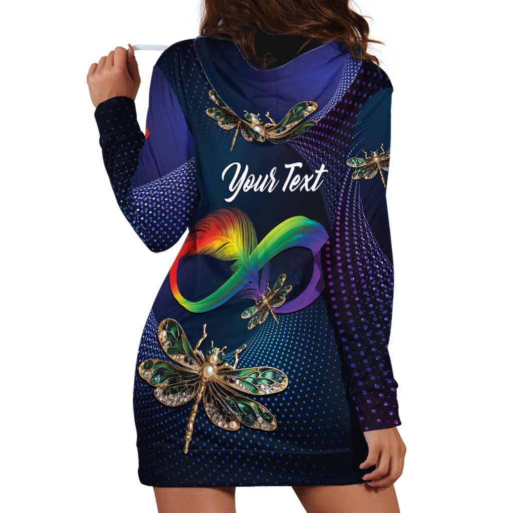 Personalized As Long As I Breathe You'll Be Remembered Hoodie Dress Feather Infinity Luxury Dragonfly - Wonder Print Shop