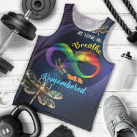 Personalized As Long As I Breathe You'll Be Remembered Men Tank Top Feather Infinity Luxury Dragonfly - Wonder Print Shop