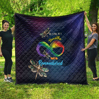 As Long As I Breathe You'll Be Remembered Quilt Feather Infinity Luxury Dragonfly - Wonder Print Shop
