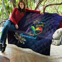 As Long As I Breathe You'll Be Remembered Quilt Feather Infinity Luxury Dragonfly - Wonder Print Shop