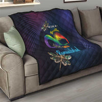 As Long As I Breathe You'll Be Remembered Quilt Feather Infinity Luxury Dragonfly - Wonder Print Shop