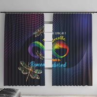 As Long As I Breathe You'll Be Remembered Window Curtain Feather Infinity Luxury Dragonfly - Wonder Print Shop