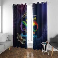 As Long As I Breathe You'll Be Remembered Window Curtain Feather Infinity Luxury Dragonfly - Wonder Print Shop