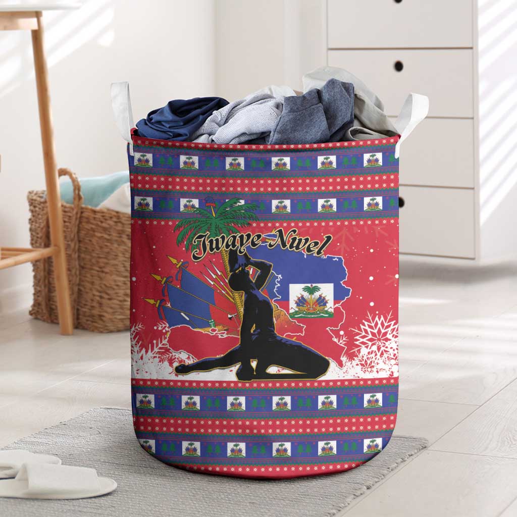 Ayiti Jwaye Nwel Laundry Basket Haiti Merry Christmas - Wonder Print Shop