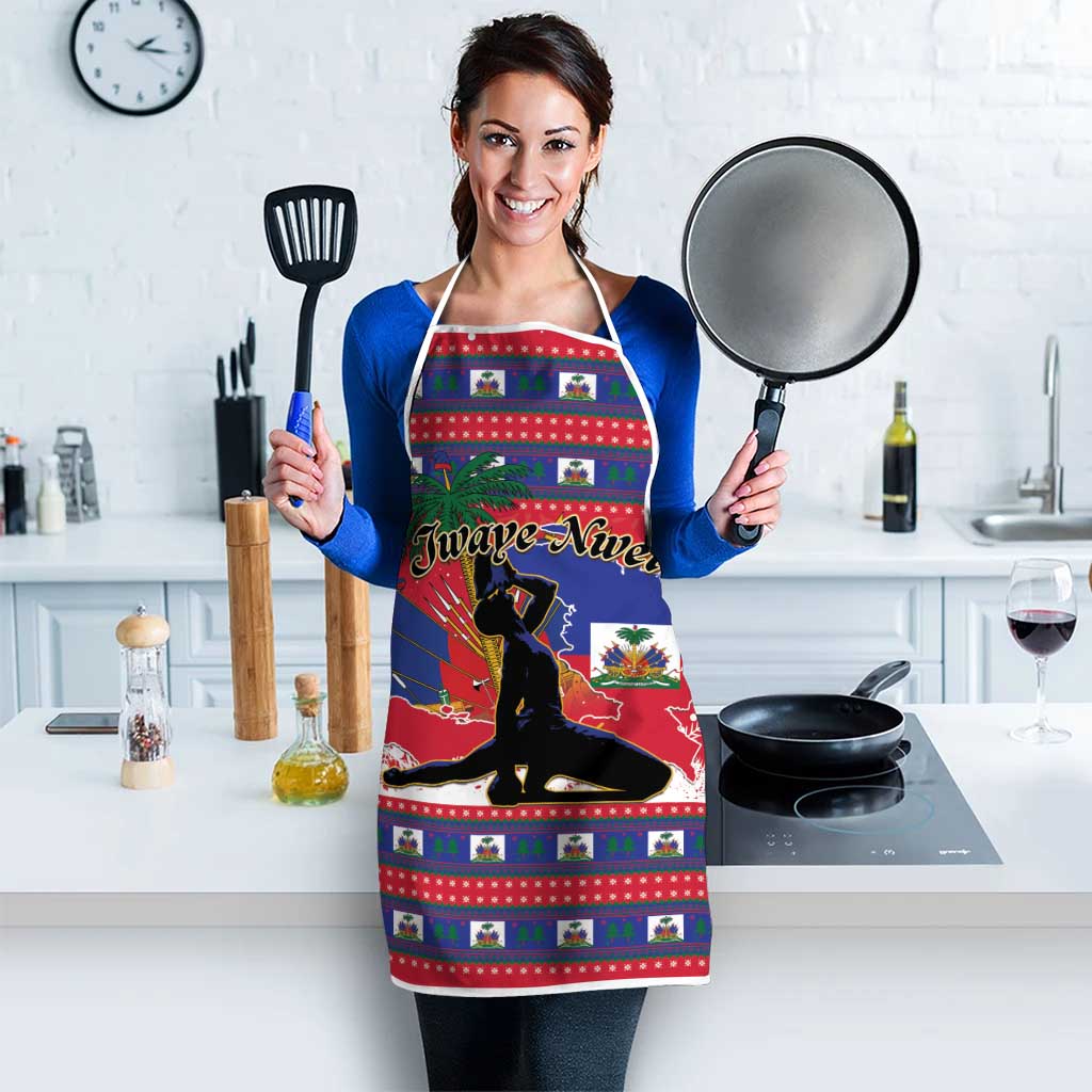 Ayiti Jwaye Nwel Apron Haiti Merry Christmas - Wonder Print Shop