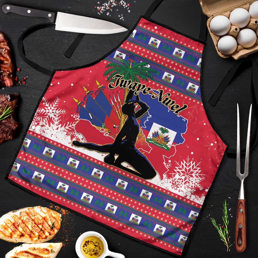 Ayiti Jwaye Nwel Apron Haiti Merry Christmas - Wonder Print Shop