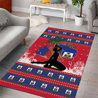 Ayiti Jwaye Nwel Area Rug Haiti Merry Christmas - Wonder Print Shop