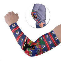 Personalized Ayiti Jwaye Nwel Arm Sleeves Haiti Merry Christmas - Wonder Print Shop