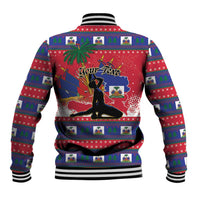 Personalized Ayiti Jwaye Nwel Baseball Jacket Haiti Merry Christmas - Wonder Print Shop