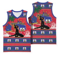 Personalized Ayiti Jwaye Nwel Basketball Jersey Haiti Merry Christmas - Wonder Print Shop