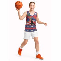 Personalized Ayiti Jwaye Nwel Basketball Jersey Haiti Merry Christmas - Wonder Print Shop