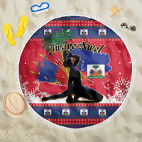 Ayiti Jwaye Nwel Beach Blanket Haiti Merry Christmas - Wonder Print Shop