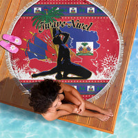 Ayiti Jwaye Nwel Beach Blanket Haiti Merry Christmas - Wonder Print Shop