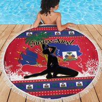 Ayiti Jwaye Nwel Beach Blanket Haiti Merry Christmas - Wonder Print Shop