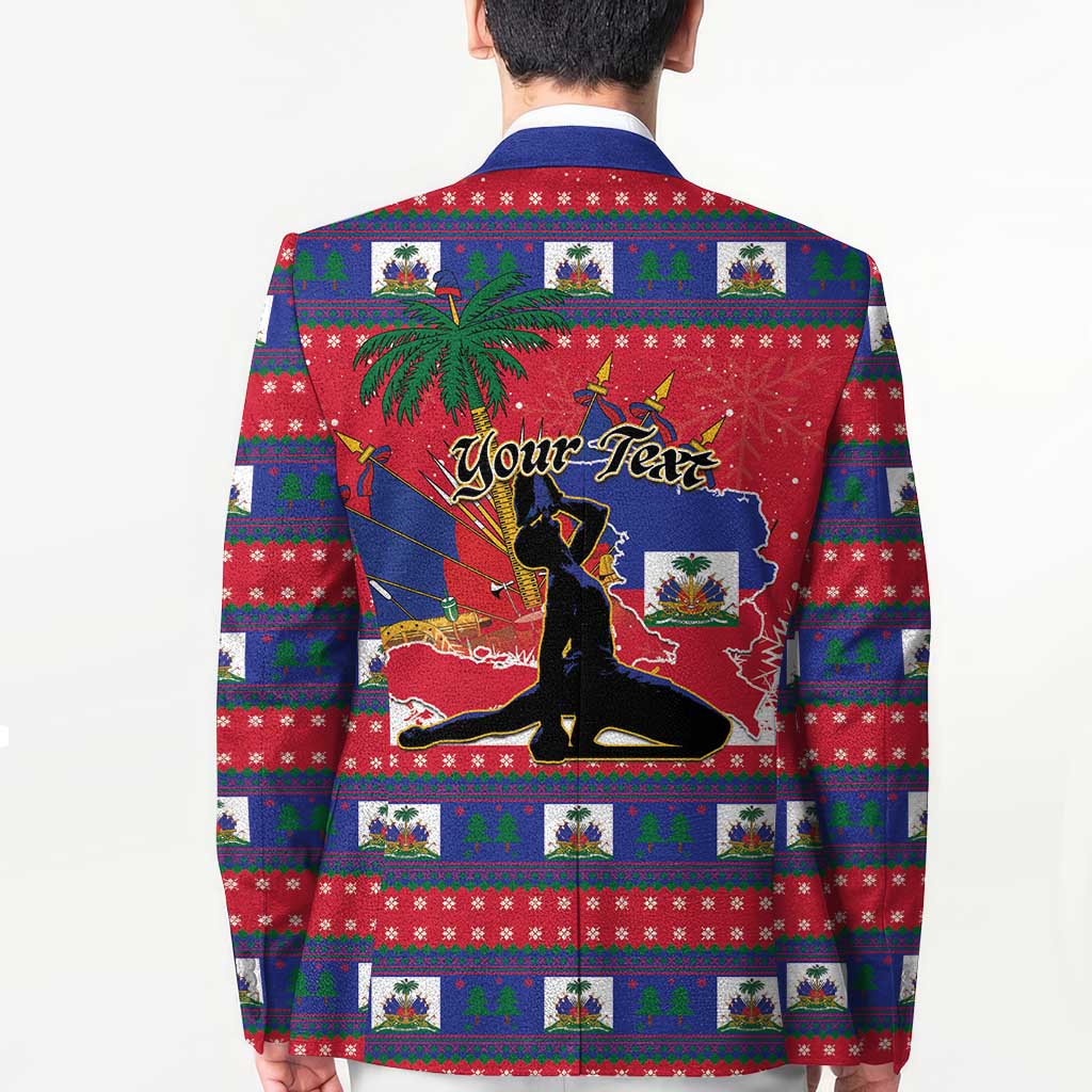 Personalized Ayiti Jwaye Nwel Blazer Haiti Merry Christmas - Wonder Print Shop
