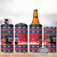 Personalized Ayiti Jwaye Nwel 4 in 1 Can Cooler Tumbler Haiti Merry Christmas - Wonder Print Shop