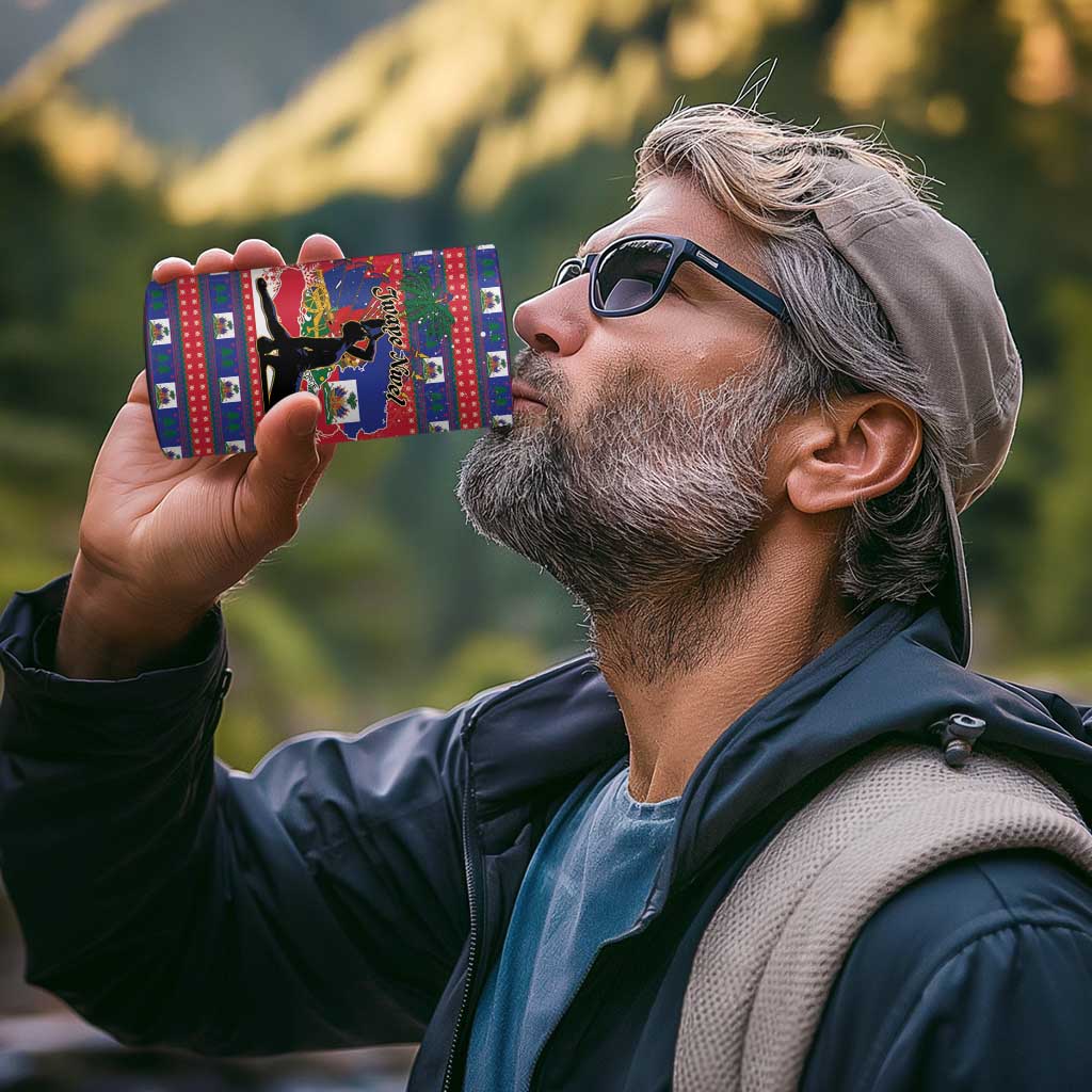 Personalized Ayiti Jwaye Nwel 4 in 1 Can Cooler Tumbler Haiti Merry Christmas - Wonder Print Shop