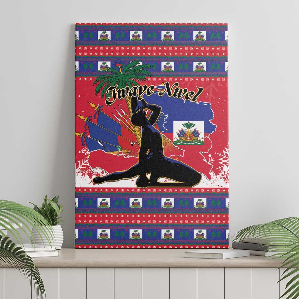 Ayiti Jwaye Nwel Canvas Wall Art Haiti Merry Christmas - Wonder Print Shop