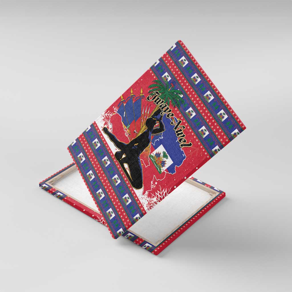 Ayiti Jwaye Nwel Canvas Wall Art Haiti Merry Christmas - Wonder Print Shop