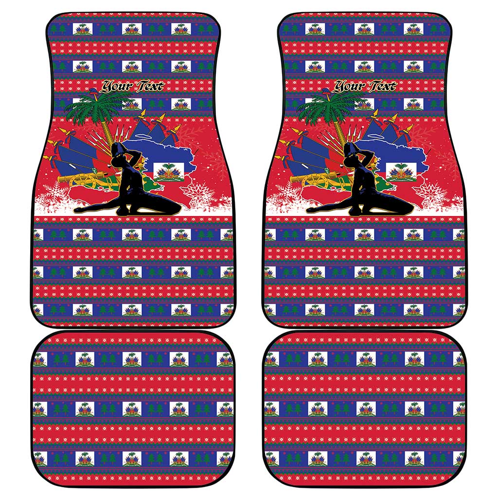 Personalized Ayiti Jwaye Nwel Car Mats Haiti Merry Christmas - Wonder Print Shop