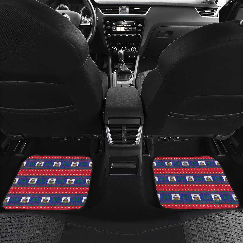 Personalized Ayiti Jwaye Nwel Car Mats Haiti Merry Christmas - Wonder Print Shop