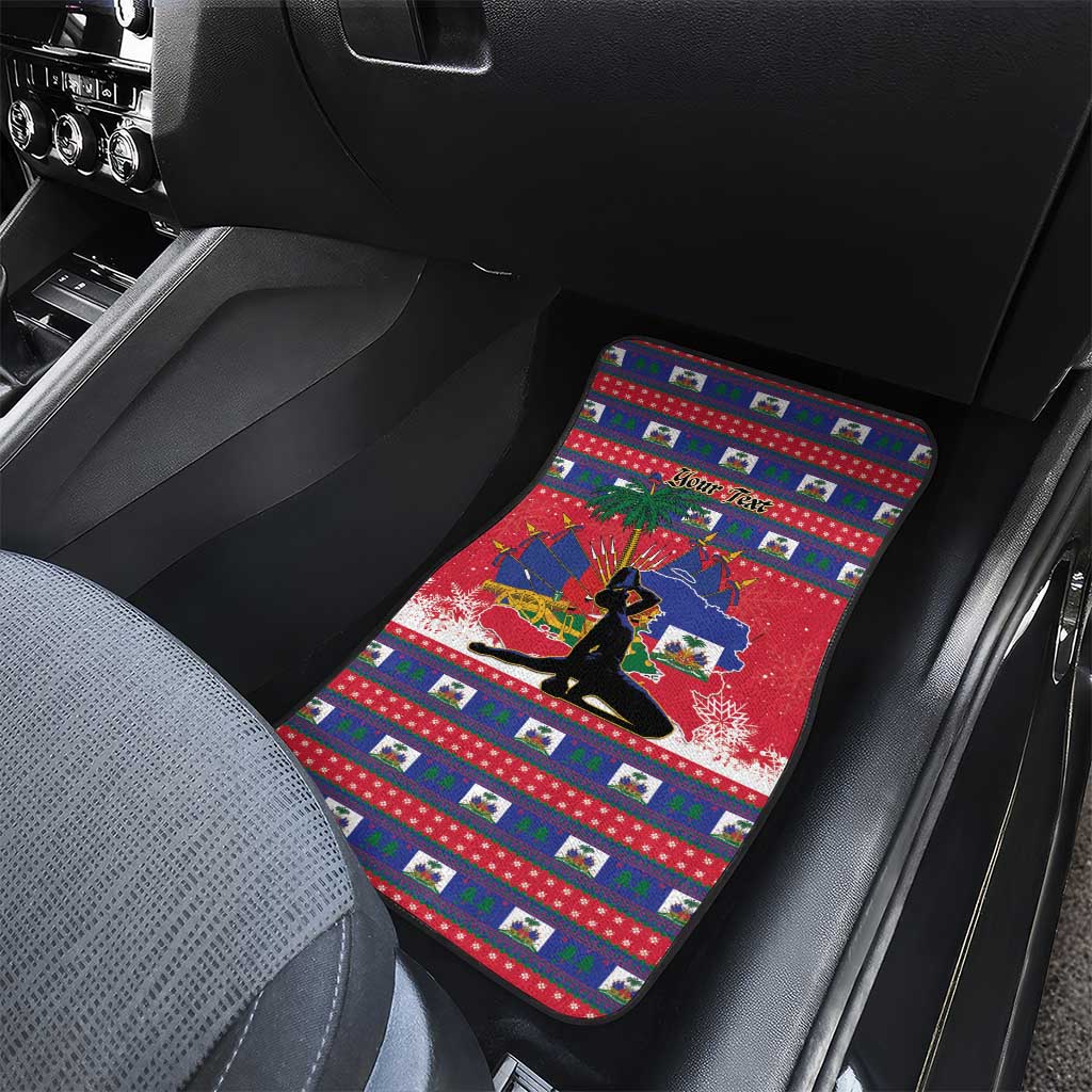 Personalized Ayiti Jwaye Nwel Car Mats Haiti Merry Christmas - Wonder Print Shop