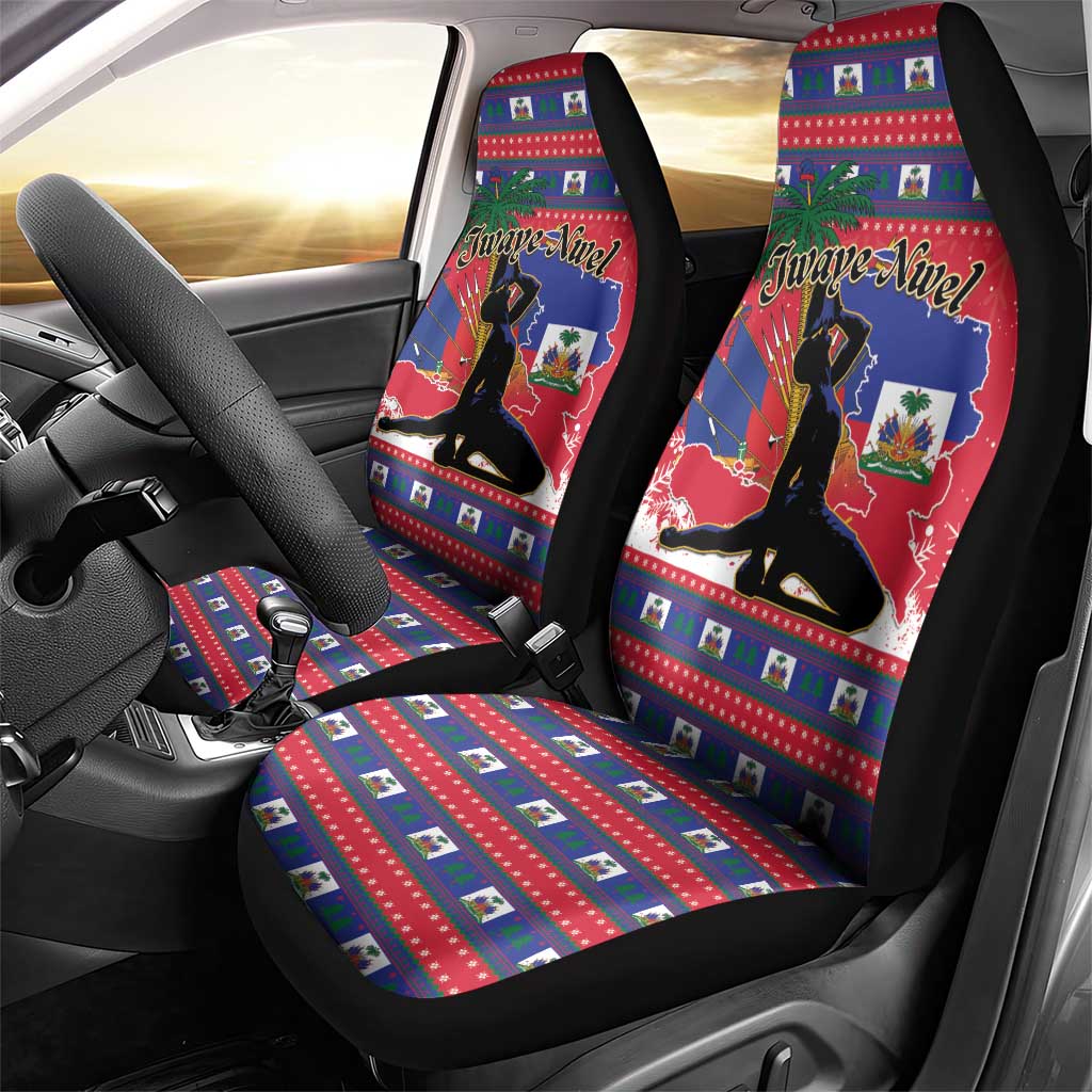 Ayiti Jwaye Nwel Car Seat Cover Haiti Merry Christmas - Wonder Print Shop